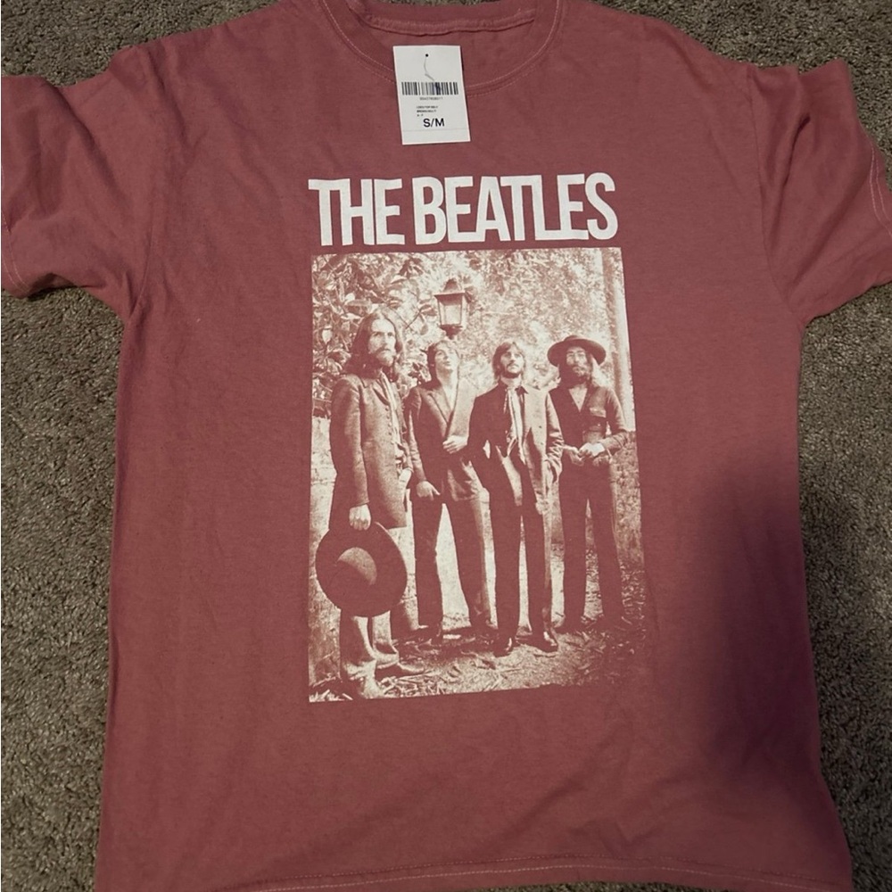 The Beatles Pink Graphic Tee